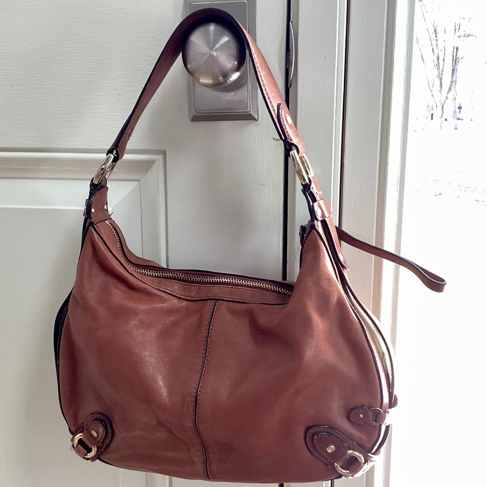 Cole Haan tan Leather hobo bag / tote